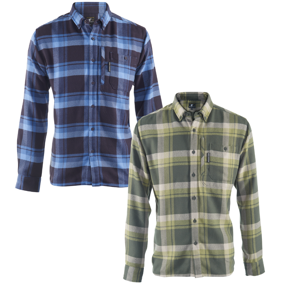 Tala - sterk herenoverhemd in houthakkerslook