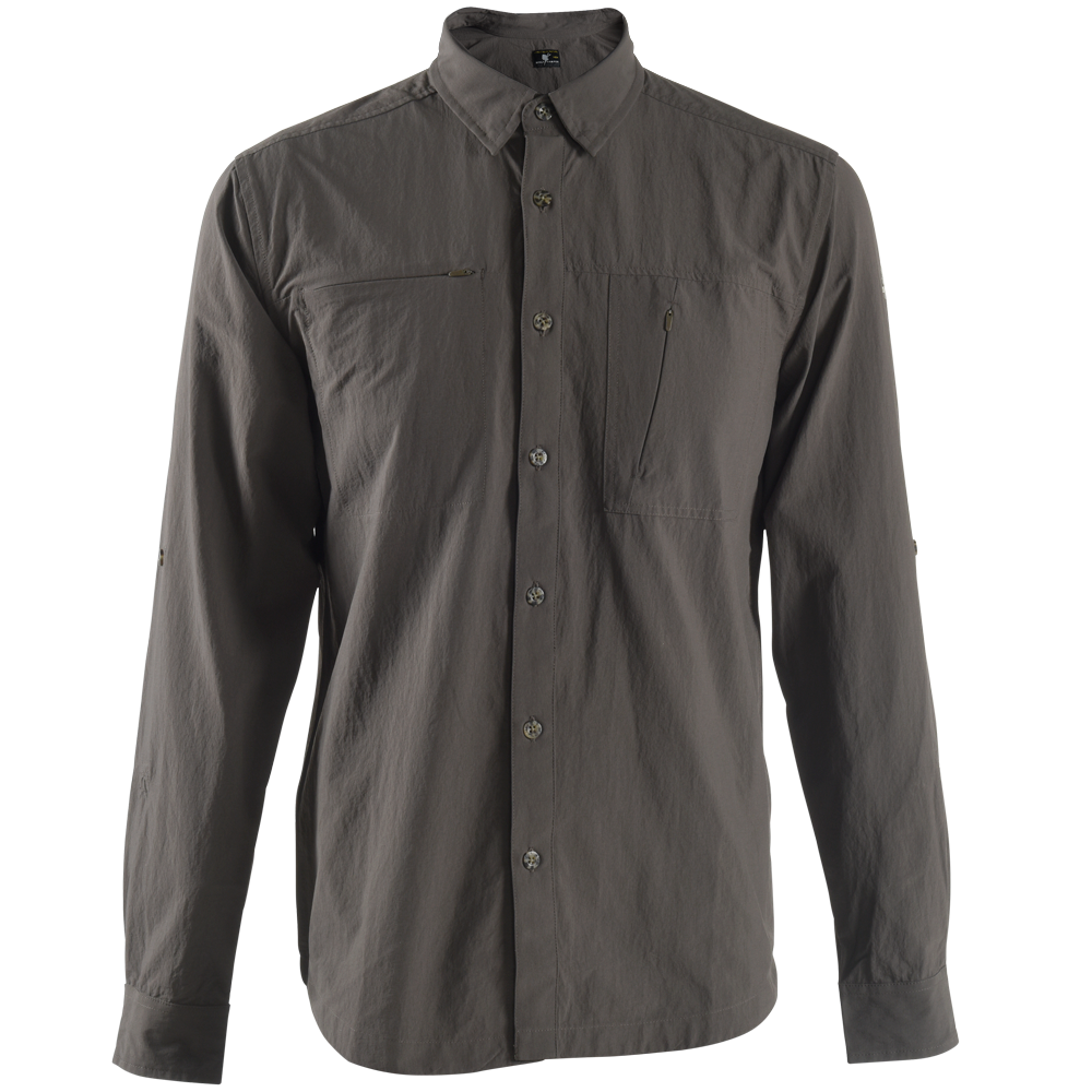 Nakuru long sleeve safari shirt olijfgroen